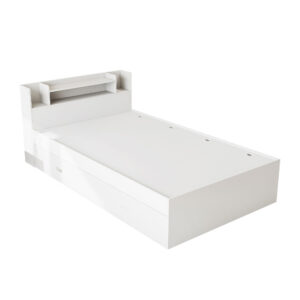 Modern White Double Bed, Model No: BED-OFW