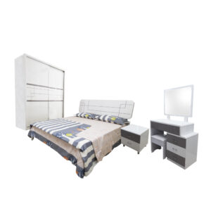 Queen Size Full BedRoom Set With Storage & Sliding Door Model:P021