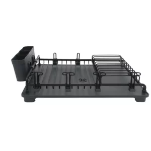 Dark Gray Black Color Dish Rack Aluminium