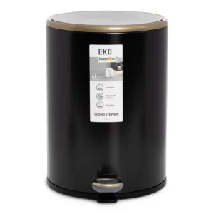 EKO Cosmo Step Bin 6L - Black